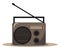 Clipart of FM radio audio player vector or color illustration