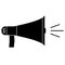 Clipart megaphone. Mass media concept