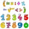 Clipart Numbers Color