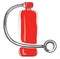 Clipart of red-colored fire extinguisher vector or color illustration