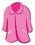 Clipart of a showcase pink-colored nightie vector or color illustration