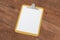 Clipboard with blank white paper