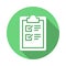 Clipboard checklist flat icon