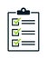 Clipboard checklist icon