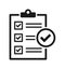 Clipboard checklist icon