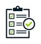 Clipboard checklist icon