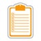 Clipboard with checklist icon image