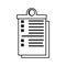 clipboard checklist isolated icon