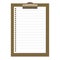 Clipboard with checklist paper icon. Clipboard with a blank page