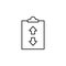 clipboard, file, arrow icon. Element of marketing for mobile concept and web apps icon. Thin line icon for website design and