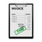 Clipboard with Invoice Template Paper. 3d Rendering