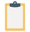 Clipboard Isolated Color Vector Icon