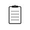 Clipboard line icon. Task document symbol
