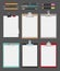 Clipboard. Office supplies blank sheet notes on tablet vector clipboard realistic collection