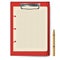 Clipboard, paper sheet, golden pen for business planning, to-do list