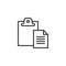 Clipboard paste outline icon