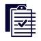 clipboard, report, document, correct, check, tick, correct report icon