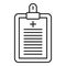 Clipboard speech therapist icon, outline style