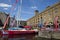 Clippers Moored at St Katherine Dock in London