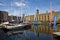 Clippers Moored at St Katherine Dock in London