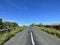 The Clitheroe to Skipton road, set against a blue sky near, Slaidburn, Lancashire, UK