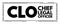 CLO Chief Legal Officer - head of the corporate legal department and is responsible for the legal affairs of the entire