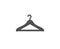 Cloakroom simple icon. Hanger wardrobe sign.