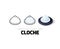 Cloche icon in different style