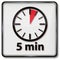 Clock with 5 minutes