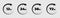 Clock arrow 12, 16, 24, 48, 72 hours. Set of delivery service time icons.