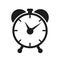 Clock with arrow icon, history symbol, logo illustration - stock