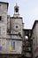 Clock on a bell tower in Split, port city of the Dalmatian coast, on the Adriatic Sea, Croatia