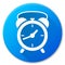 Clock blue circle icon design