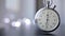 Clock on a blurry background with bokeh