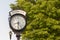 Clock on Broadway street at Everett Massachusetts