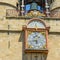 Clock on the building on Great Bell of Bordeaux, France