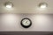 Clock and ceiling light