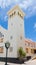 Clock and Church in Philipsburg