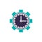 clock cogwheel design. Vector illustration decorative design