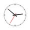 Clock dial on a white background. Vector