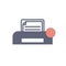 Clock, document, paper, print, printer, printing icon