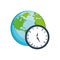 Clock earth time design