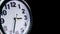 Clock face view with fast moving clock hands time lapse. Time running out concept. Time-laps of table business timer. Every minute