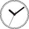 Clock faces in modern style with gears for your design