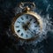 clock, Frozen time, frozen in time concept,