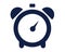 Clock glyph icon , designed for web