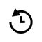 clock history icon. Element of web icon for mobile concept and web apps. Thin line clock history icon can be used for web and