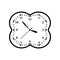 A clock icon in outline time minute