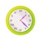 Clock Icon Showing Exact Time Vector Illustration