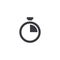 Clock icon. Vector icon. Watch symbol. Time sign